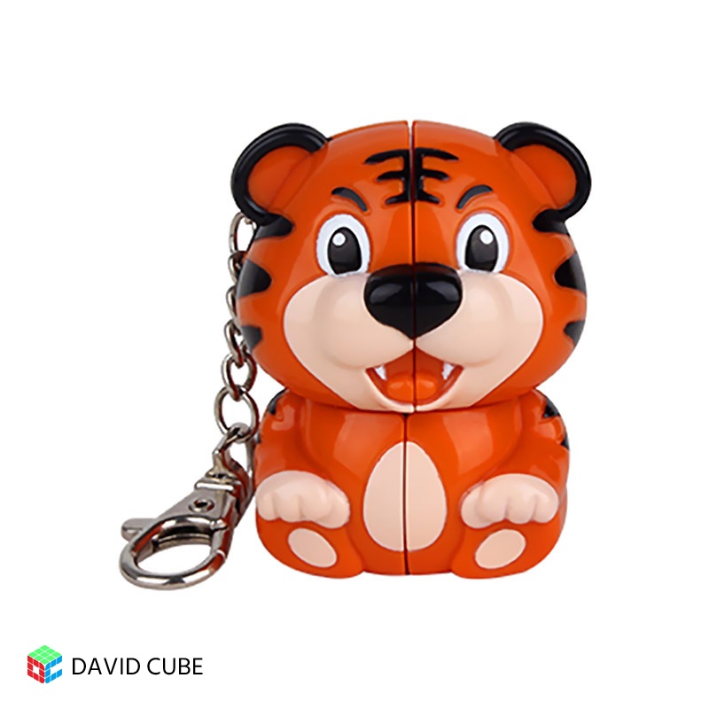 YuXin ZhiSheng Tiger Mini Keychain Cube 2x2 - Click Image to Close